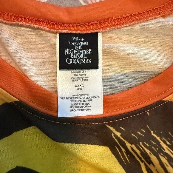 Disney The Night Before Christmas Jerry Leigh T-shirt Juniors Size XXXL - Picture 3 of 3